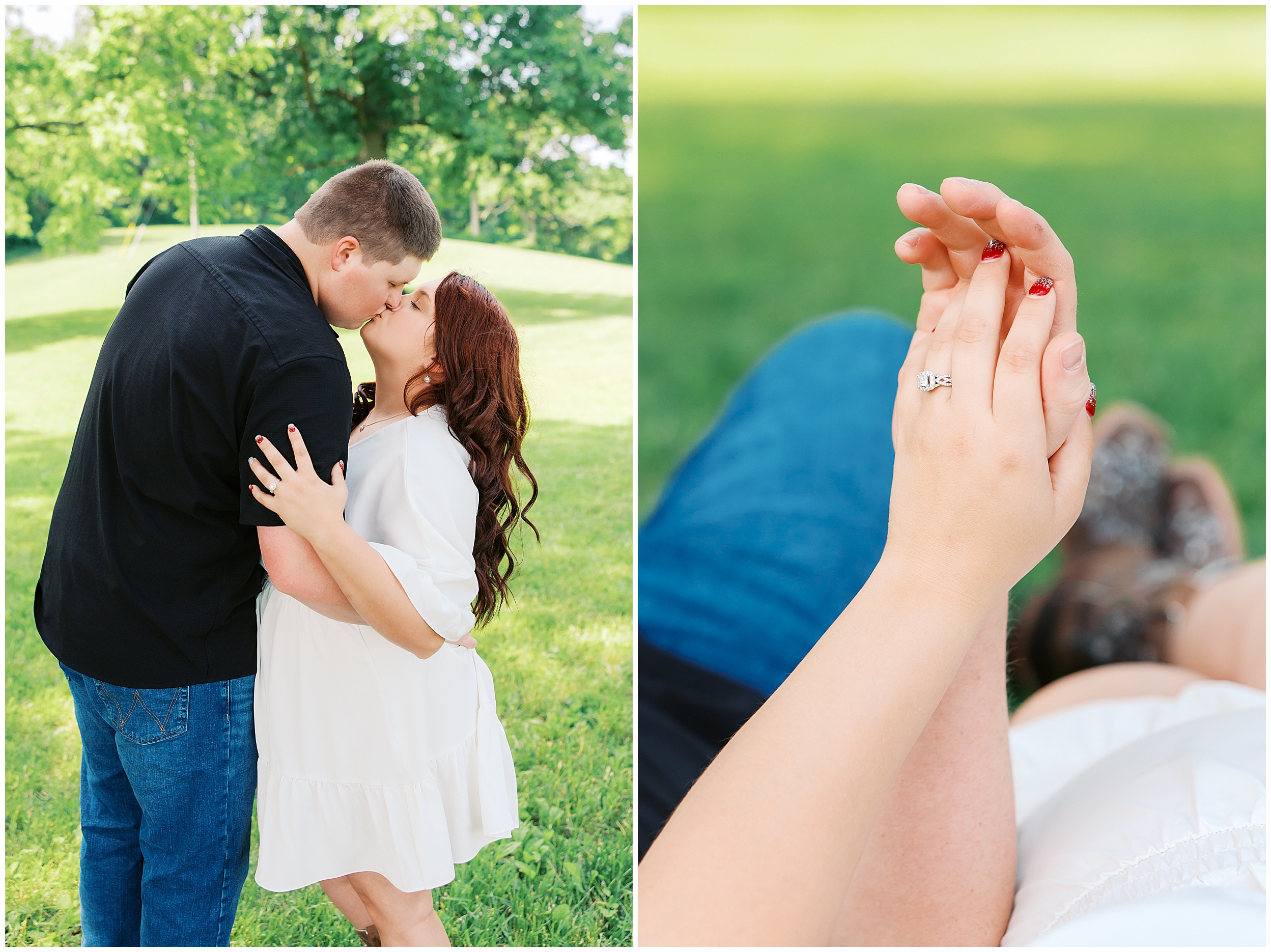 farm engagement session in kentucky