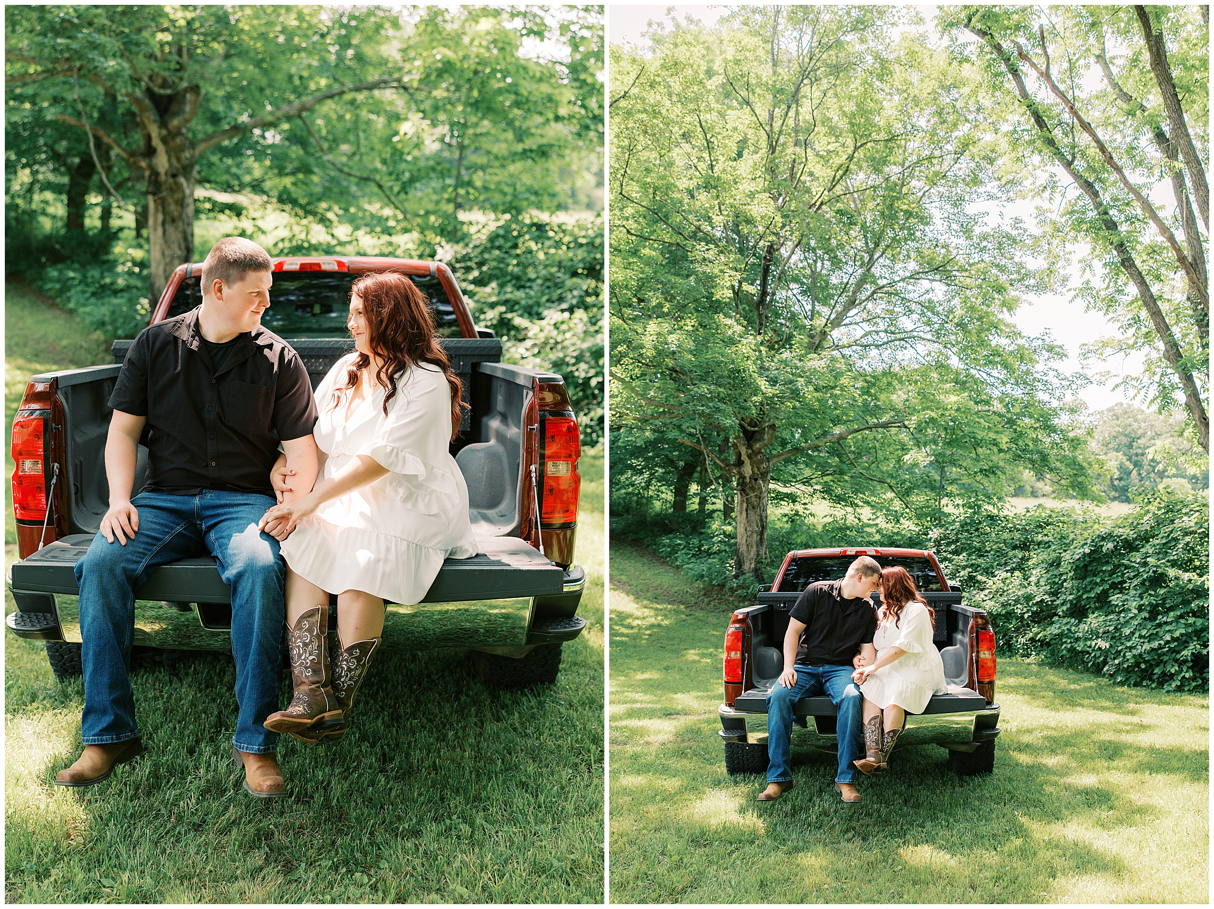 farm engagement session in kentucky