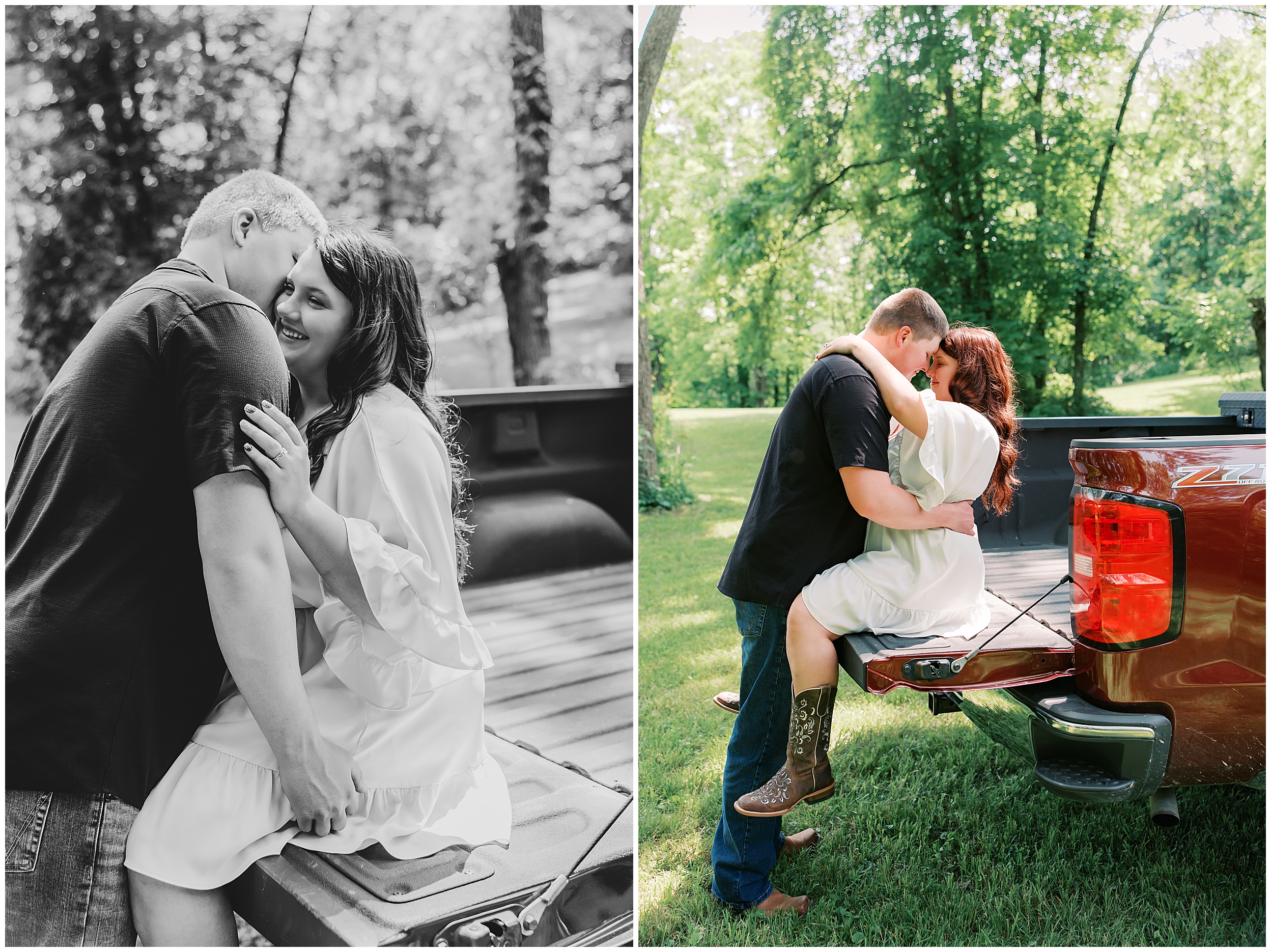 farm engagement session in kentucky