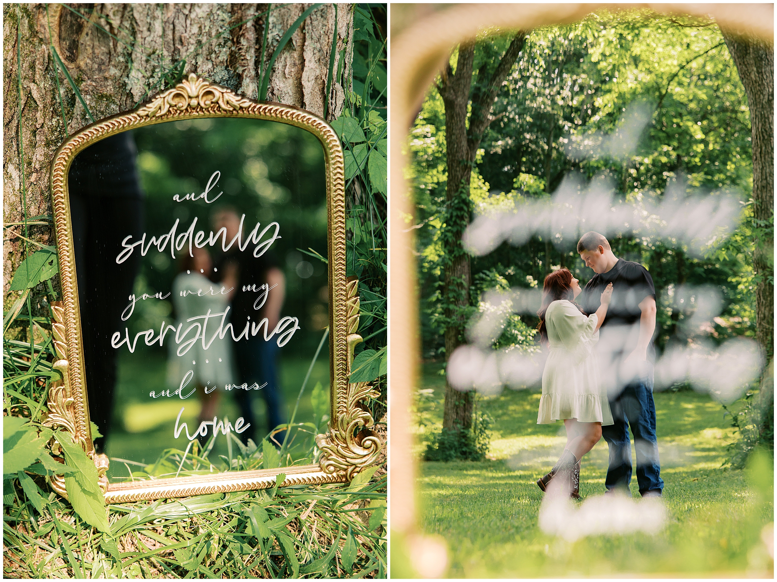 farm engagement session in kentucky