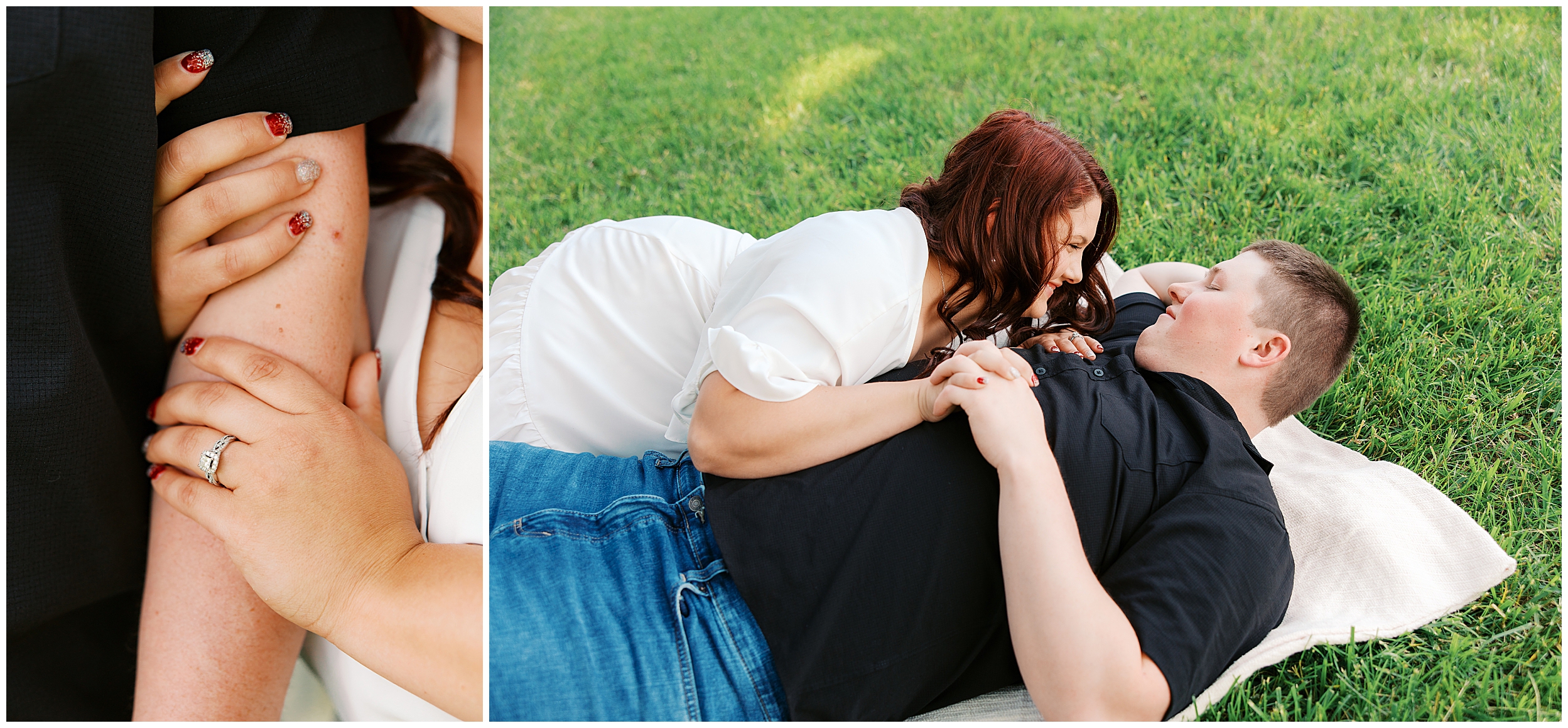 farm engagement session in kentucky