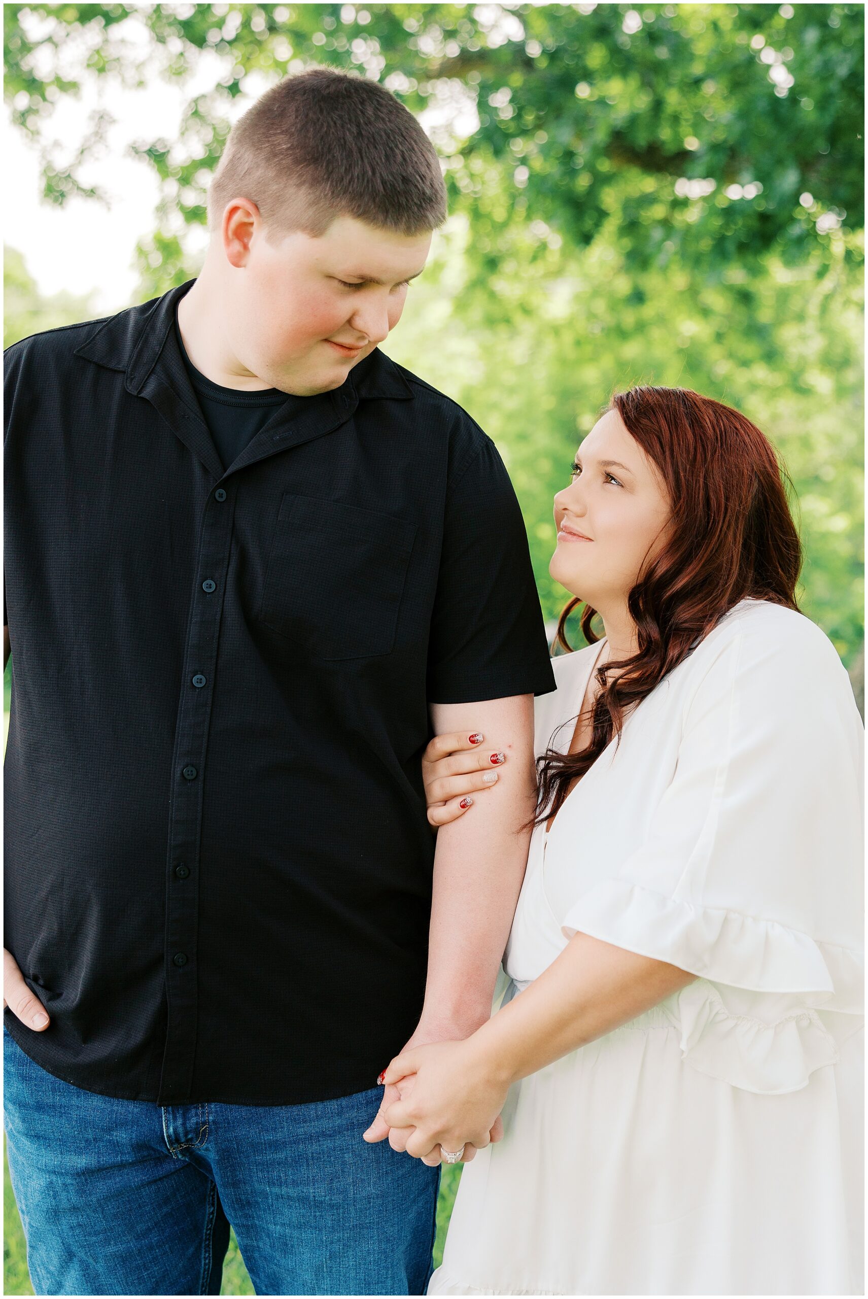 farm engagement session in kentucky